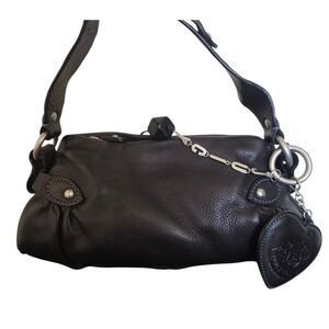 Juicy Couture Y2K 2002 VTG Cow Hide Leather Scotty doggy Juicy Charms Purse Bag